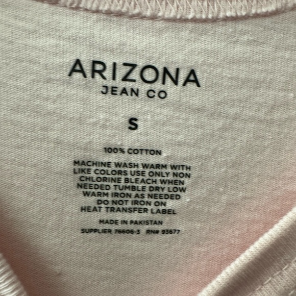 Arizona Jean Company Pink and Blue Long Sleeve Tie-Dye Tee - Picture 3 of 4